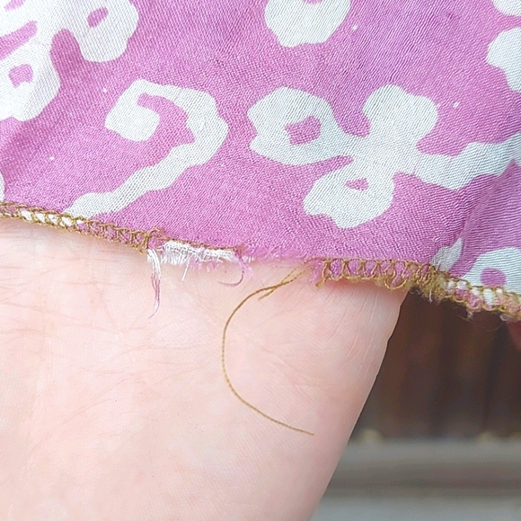 100% silk mini floral wrap skirt - Picture 4 of 13